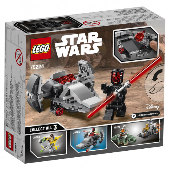 Конструктор LEGO Star Wars 75224 Микрофайтеры Корабль-лазутчик ситхов в Мурманске