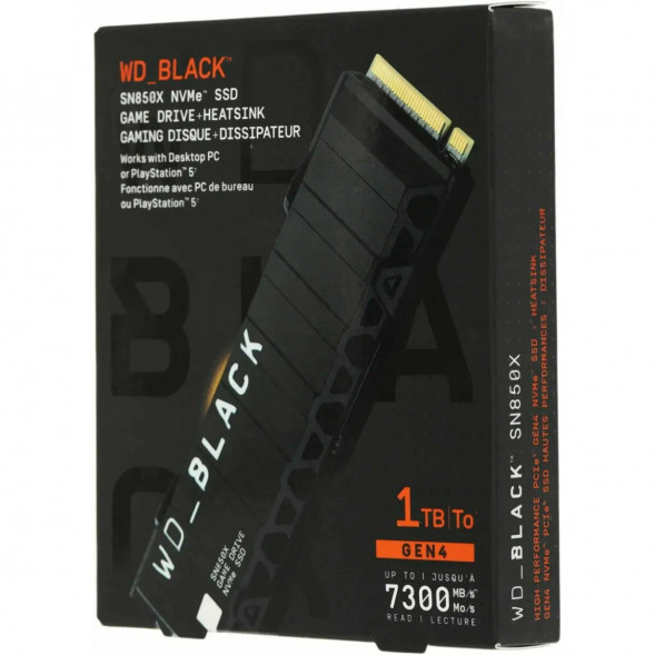 SSD накопитель Western Digital WD Black SN850X NVMe, 1TB (WDS100T2XHE) в Мурманске