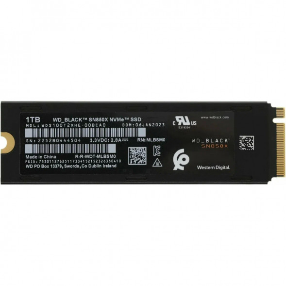 SSD накопитель Western Digital WD Black SN850X NVMe, 1TB (WDS100T2XHE) в Мурманске