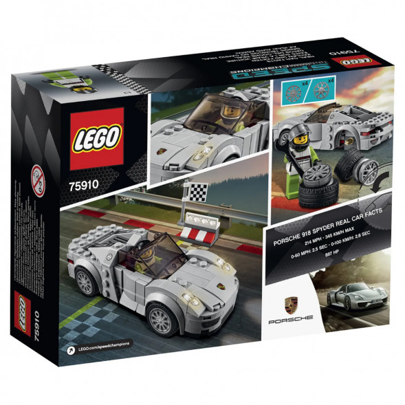 Конструктор LEGO Speed Champions 75910 Porsche 918 Spyde в Мурманске