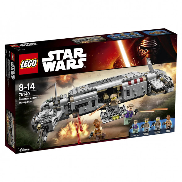 Конструктор LEGO Star Wars 75140 Военный транспорт Сопротивления в Мурманске