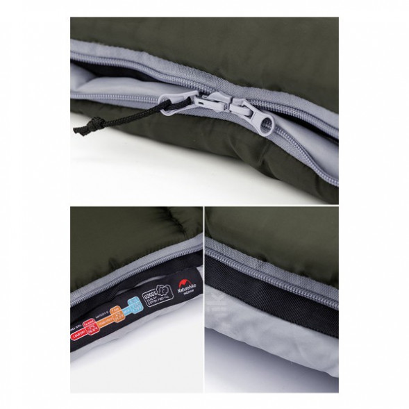 Спальный мешок Naturehike U350S (Левый), коричневый в Мурманске