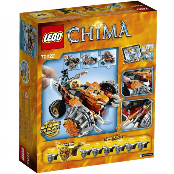 Конструктор LEGO Legends of Chima 70222 Огненный Вездеход Тормака в Мурманске