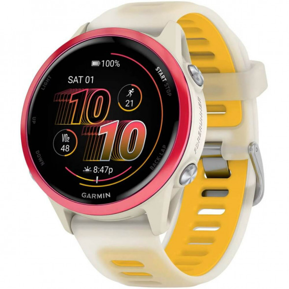 Умные часы Garmin Forerunner 570 42 мм Raspberry Aluminium/Translucent Bone/Mango 010-02970-02 в Мурманске