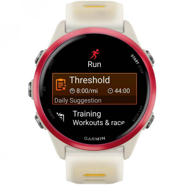 Умные часы Garmin Forerunner 570 42 мм Raspberry Aluminium/Translucent Bone/Mango 010-02970-02 в Мурманске