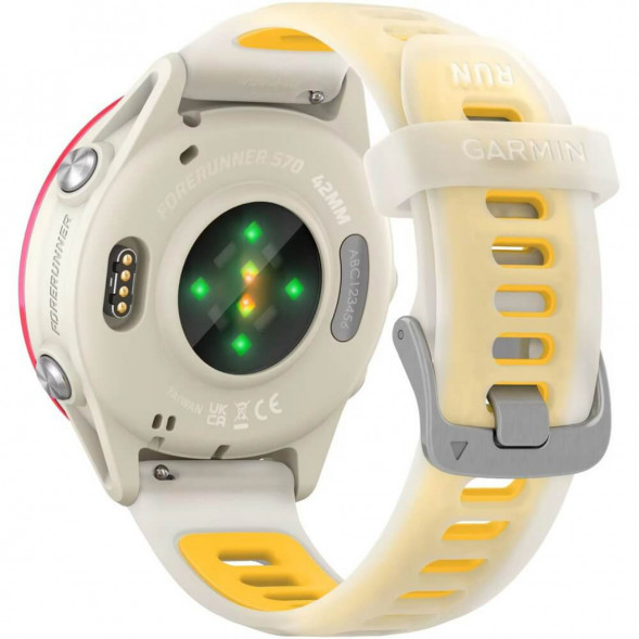 Умные часы Garmin Forerunner 570 42 мм Raspberry Aluminium/Translucent Bone/Mango 010-02970-02 в Мурманске