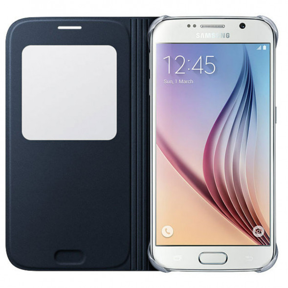 Чехол для Samsung Galaxy S6 S-View Cover (EF-CG920BBE), Black в Мурманске