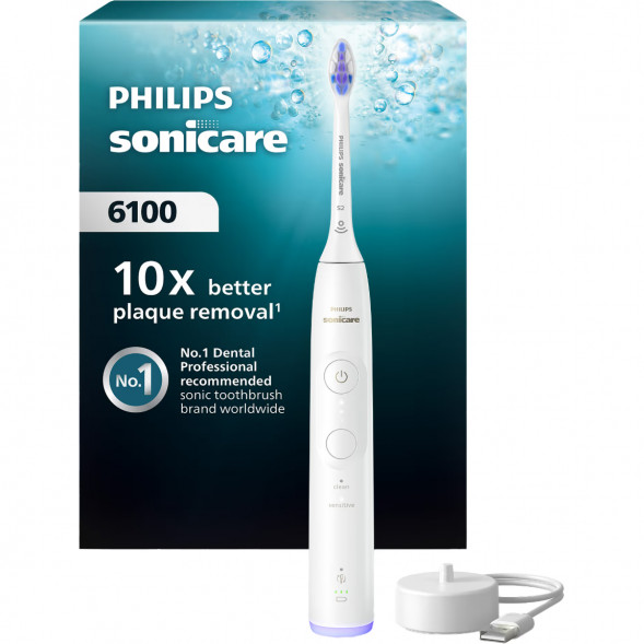 Электрическая зубная щётка Philips Sonicare 6100 HX7400/01, белый в Мурманске