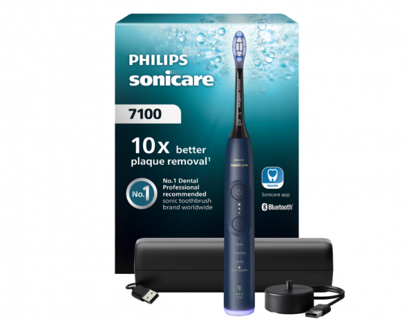Электрическая зубная щетка Philips Sonicare Series 7100 HX7423/09 (темно-синяя) в Мурманске