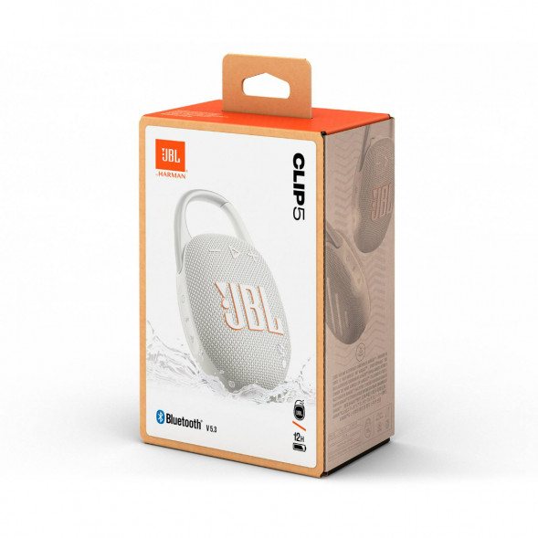 Портативная колонка JBL Clip 5, White в Мурманске