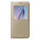 Чехол для Samsung Galaxy S6 S-View Cover (EF-CG920BFE), Gold в Мурманске