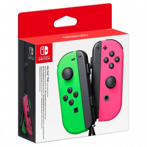 Геймпад Nintendo Switch Joy-Con controllers Duo, зеленый/розовый в Мурманске