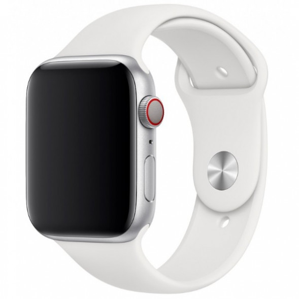 Ремешок для Apple Watch 40mm White Sport Band (MTP52ZM/A), белый в Мурманске