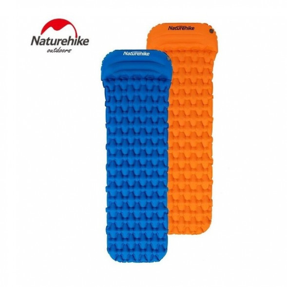 Надувной коврик туристический Naturehike FC-12, синий в Мурманске