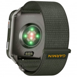 Умные часы Garmin Venu X1 Green с нейлоновым ремешком Moss ComfortFit 010-02980-03