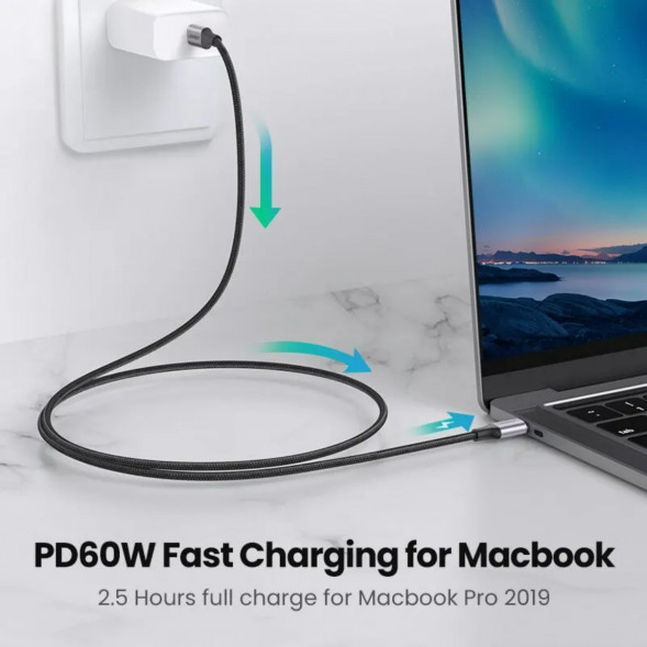 Кабель USB Type-C/Type-C Ugreen 60W, 1 м в Мурманске