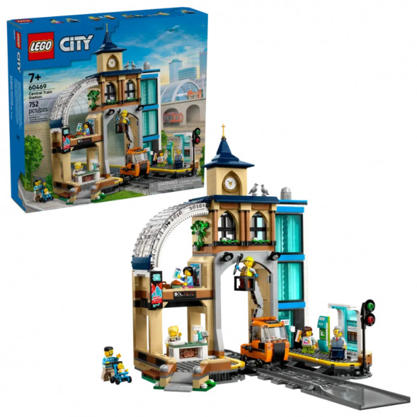 Конструктор LEGO City 60469 Центральный железнодорожный вокзал в Мурманске