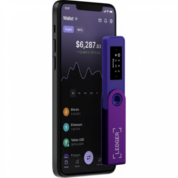 Криптокошелек Ledger Nano S Plus 1 шт., Purple Amethyst в Мурманске