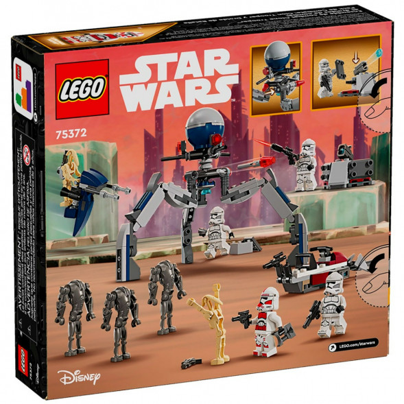Конструктор LEGO Star Wars 75372 Боевой набор солдат-клонов и боевых дроидов в Мурманске