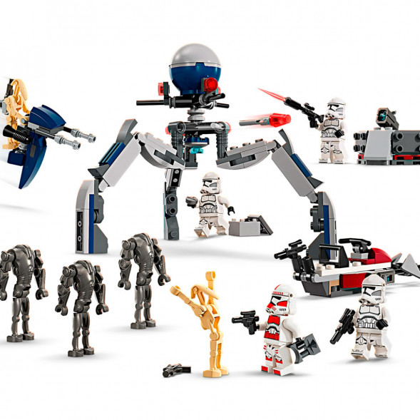Конструктор LEGO Star Wars 75372 Боевой набор солдат-клонов и боевых дроидов в Мурманске