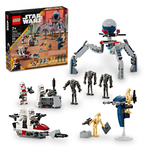 Конструктор LEGO Star Wars 75372 Боевой набор солдат-клонов и боевых дроидов в Мурманске