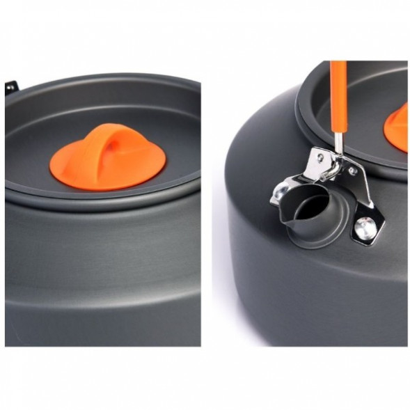 Чайник походный Widesea 1 литр, темно-серый в Мурманске