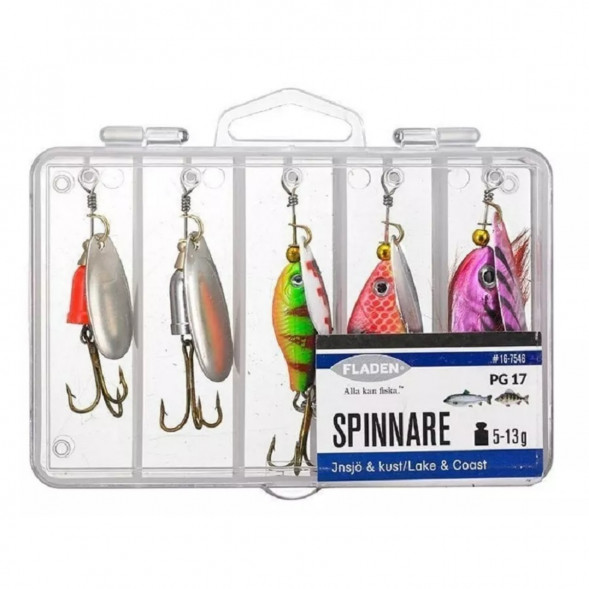 Набор блесен Fladen #16-7546 (5 шт в наборе) в Мурманске