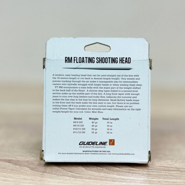 Рыболовная леска Guideline Power Taper RM Float #9/10, 16m, 45gm, Mist Blue в Мурманске