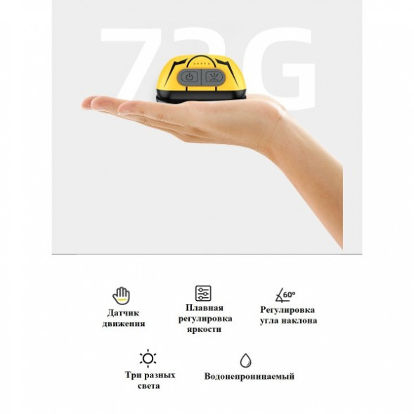 Фонарь налобный светодиодный HL05-S, желтый в Мурманске