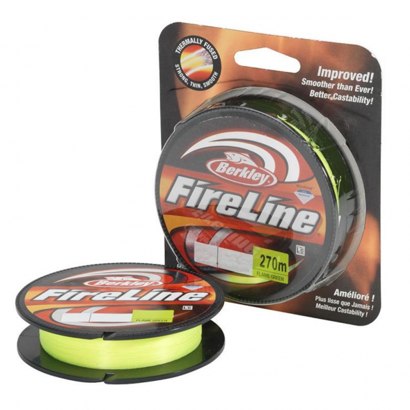 Леска Berkley FireLine 0,1mm 5,9kg 270m, Flame Green (зелёный неон) в Мурманске