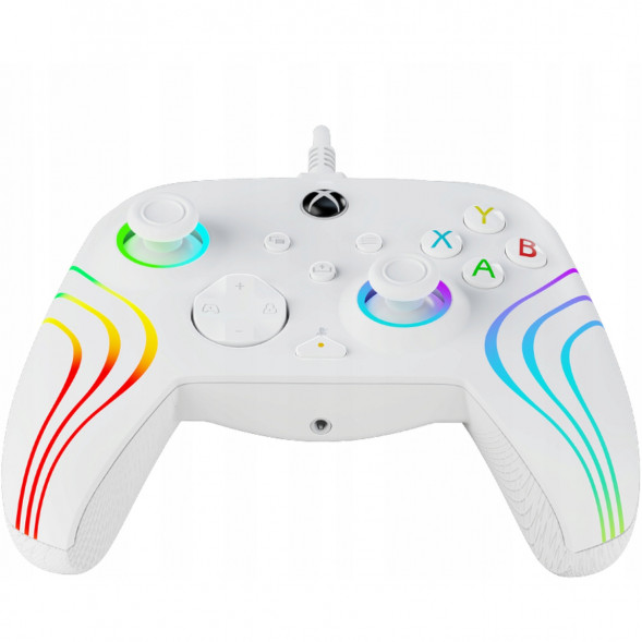Геймпад проводной PDP для Xbox Afterglow Wave, White в Мурманске