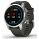 Умные часы Garmin Fenix 7s серебристый с графитовым силиконовым ремешком 010-02539-01 в Мурманске