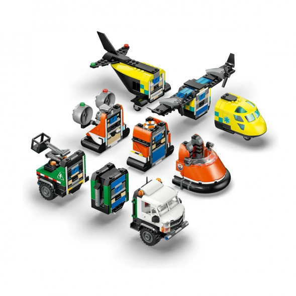Конструктор LEGO City 60505 Самолет, сервисный грузовик и судно на воздушной подушке в Мурманске