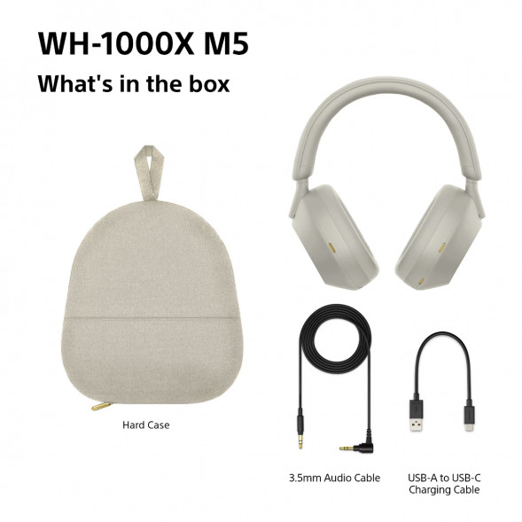Беспроводные наушники Sony WH-1000XM5, серебристый в Мурманске