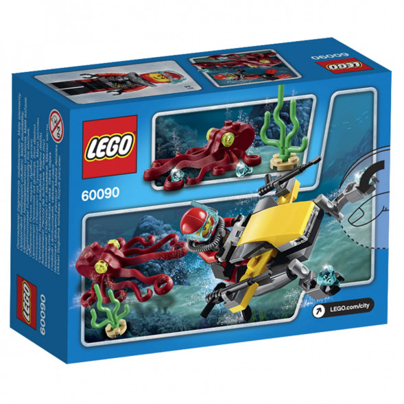 Конструктор LEGO City Deep Sea Explorers 60090 Глубоководный скутер в Мурманске