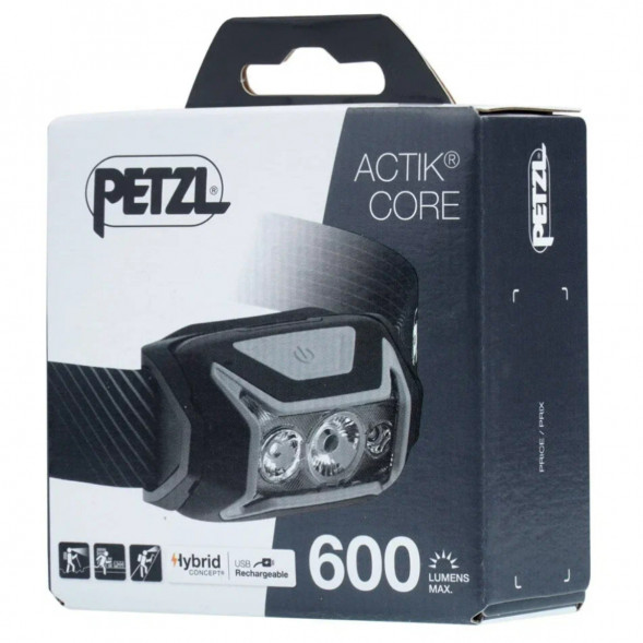 Налобный фонарь Petzl Actik Core E065AA00, 600 лм, серый в Мурманске