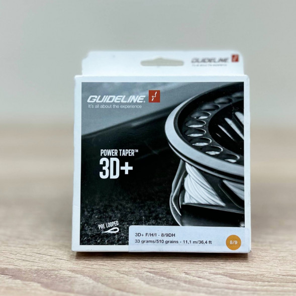 Рыболовная леска Guideline Power Taper 3D+ #37761 8/9 DH, Yellow в Мурманске