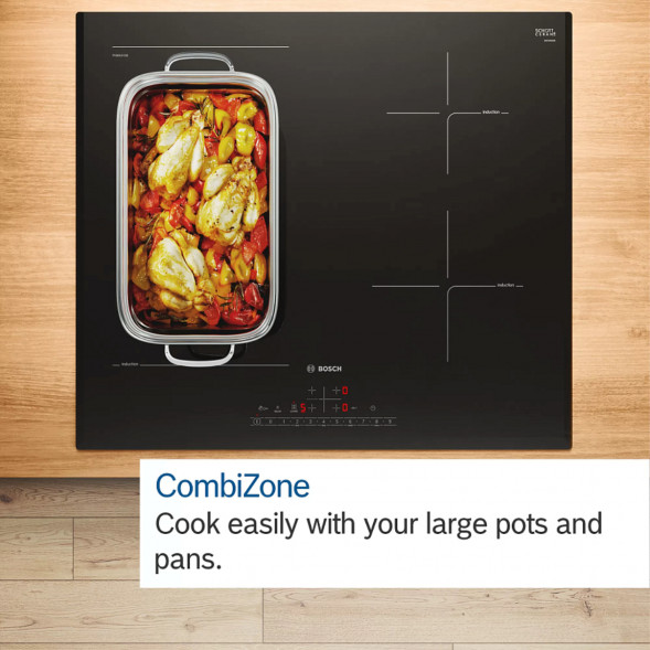 Индукционная варочная панель Bosch PVQ631HC1E, чёрный в Мурманске