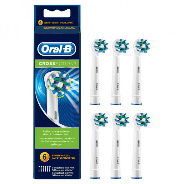 Насадки на зубные щетки Oral-B Cross Action, 6 шт. в Мурманске