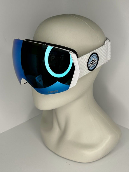 Горнолыжные очки для сноуборда Copozz (голубой, белый) в Мурманске