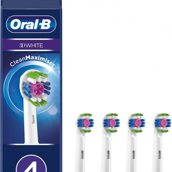 Насадки на зубные щетки Oral-B 3D White, 4 шт. в Мурманске