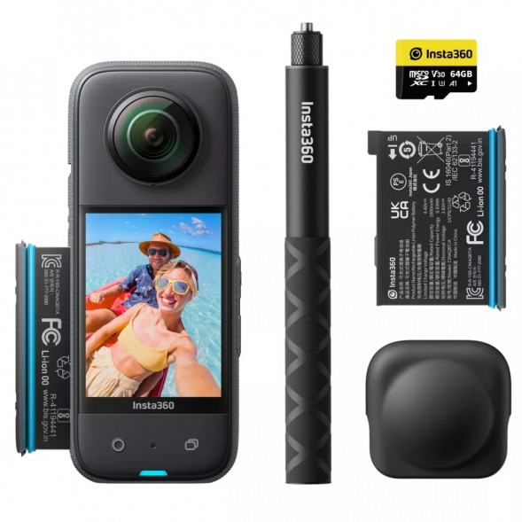 Экшн-камера Insta360 X3 Adventure Kit Bundle (CINSAAQU) в Мурманске