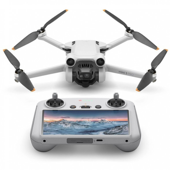 Квадрокоптер DJI Mini 3 Pro (DJI RC), серый в Мурманске