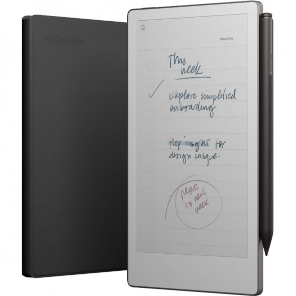 Графический планшет reMarkable Paper Pro Move + Стилус MarkerPlus + Чехол BookFolio Premium Leather, Black в Мурманске