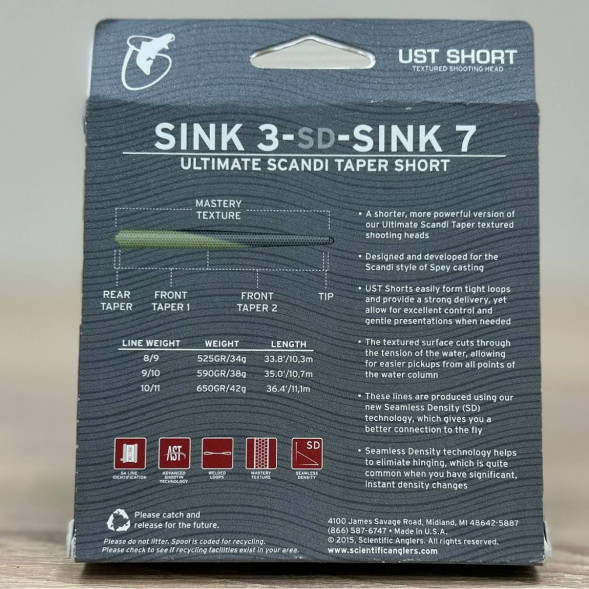 Рыболовная леска Scientific Anglers UST Short St-11/12-S3/S7 Sink 3-CD-Sink 7 132312 в Мурманске