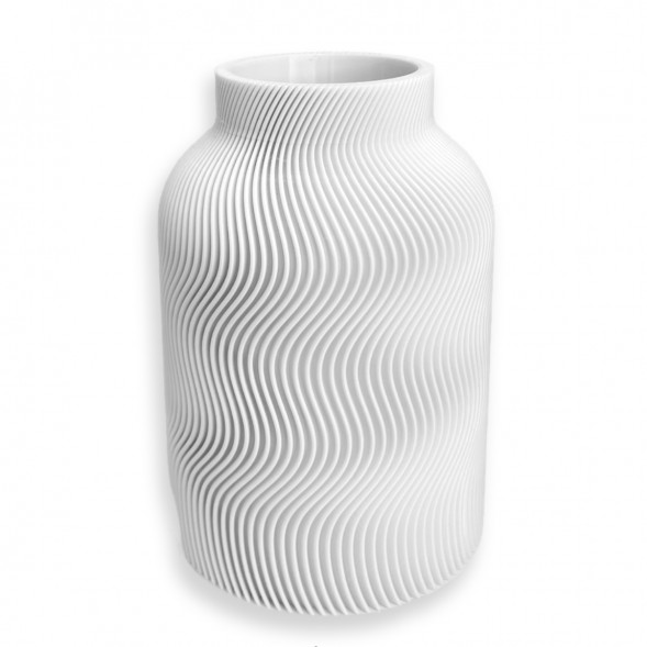 Ваза для сухоцветов HatRom Wave, белый в Мурманске